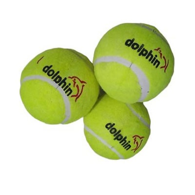 Cricket Tennis Ball (Pack of 3, Yellow)